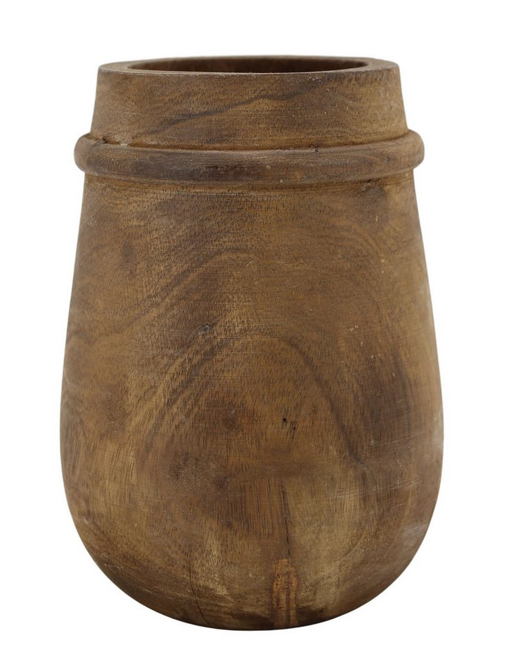 Chic Antique Blumentopf Chic Antique - Vase Blumenvase Deko Holzvase aus altem Holz Braun Bild 5