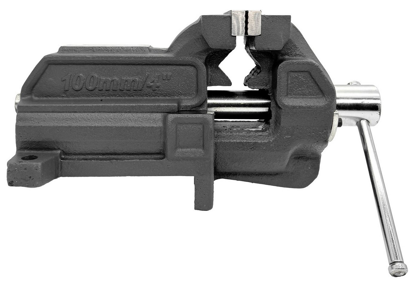 WELDINGER Schraubstock Schraubstock pro 100 mm leichtgängig feste Basis Rohrspannbacken, 1-St., extrem belastbar, Backen abnehmbar, Rohrspannbacken Bild 5