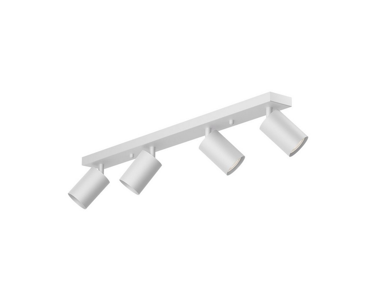 Braytron LED Deckenleuchte Spotleuchte Rund oder Eckig 1-4 Flammig GU10 Fassung Weiß Schwarz Gold, ohne Leuchtmittel, Deckenlampe GU10, Schwenkbare Spots, 1-4 Flammig Bild 4