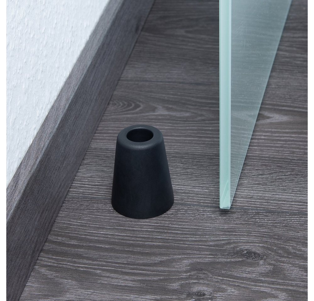 sossai® Türstopper Bodenstopper / Wandstopper NTS8 - HANSI (2 St), Farbe: Schwarz