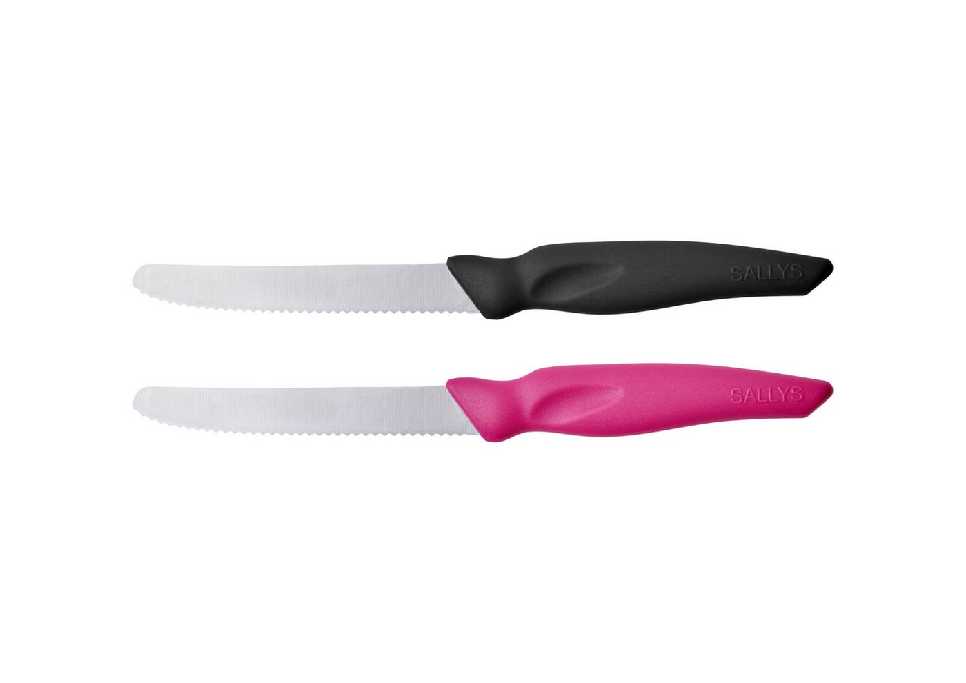Sallys Universalküchenmesser Powermesser aus Hochwertiger Edelstahlklinge, Spezieller Wellenschliff Bild 2