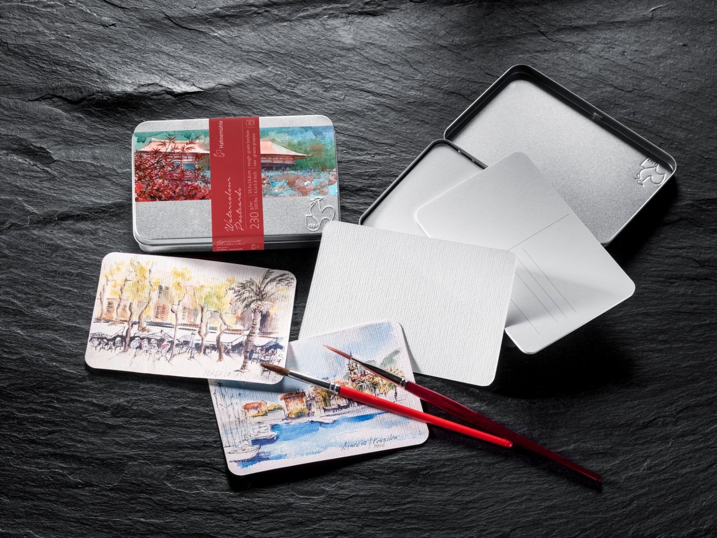 Hahnemühle Aquarellpapier Watercolour Postcards, 10,5x14,8cm, 230g/m², Cold Pressed, 30 Blatt Bild 3