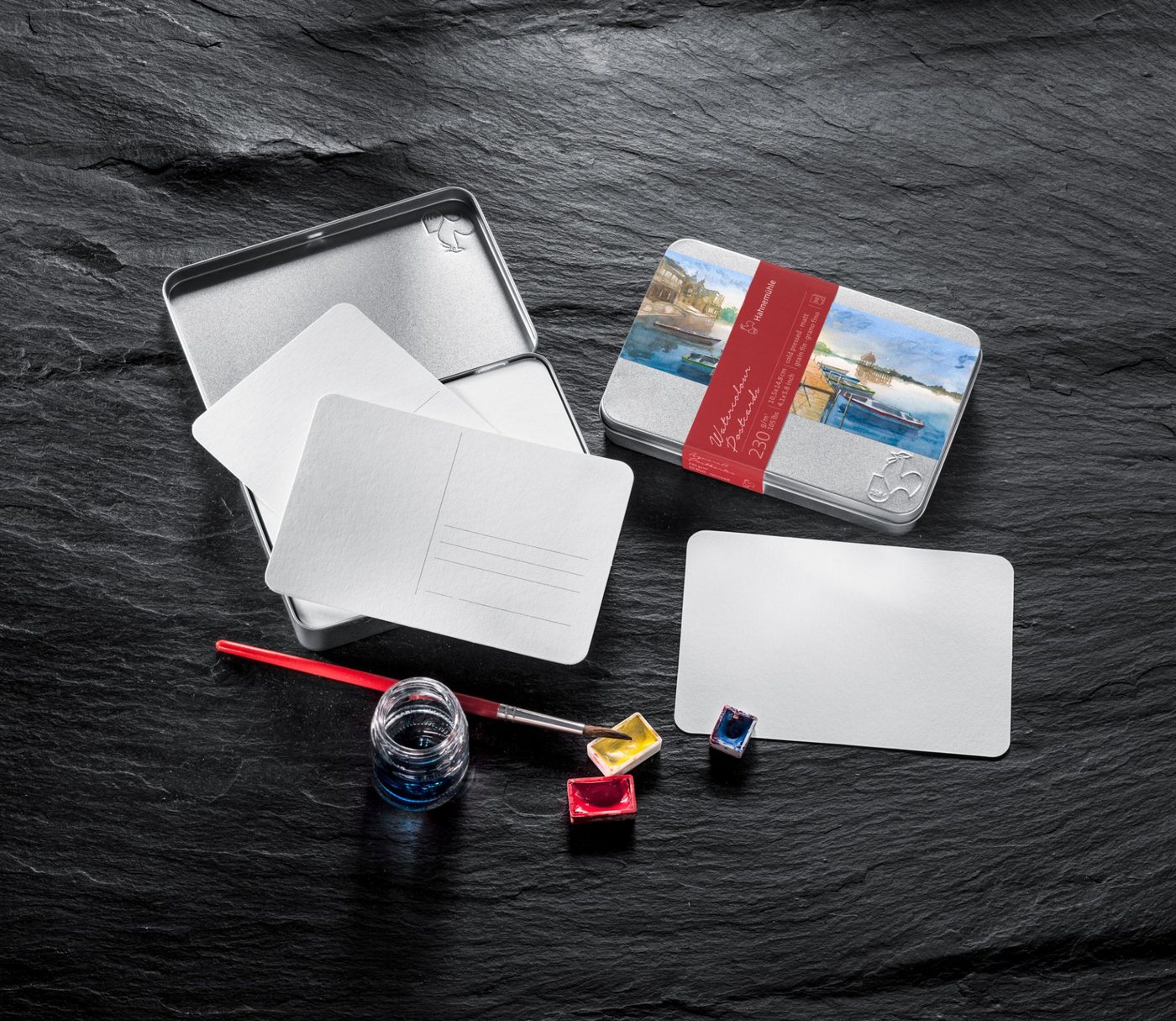 Hahnemühle Aquarellpapier Watercolour Postcards, 10,5x14,8cm, 230g/m², Cold Pressed, 30 Blatt Bild 4