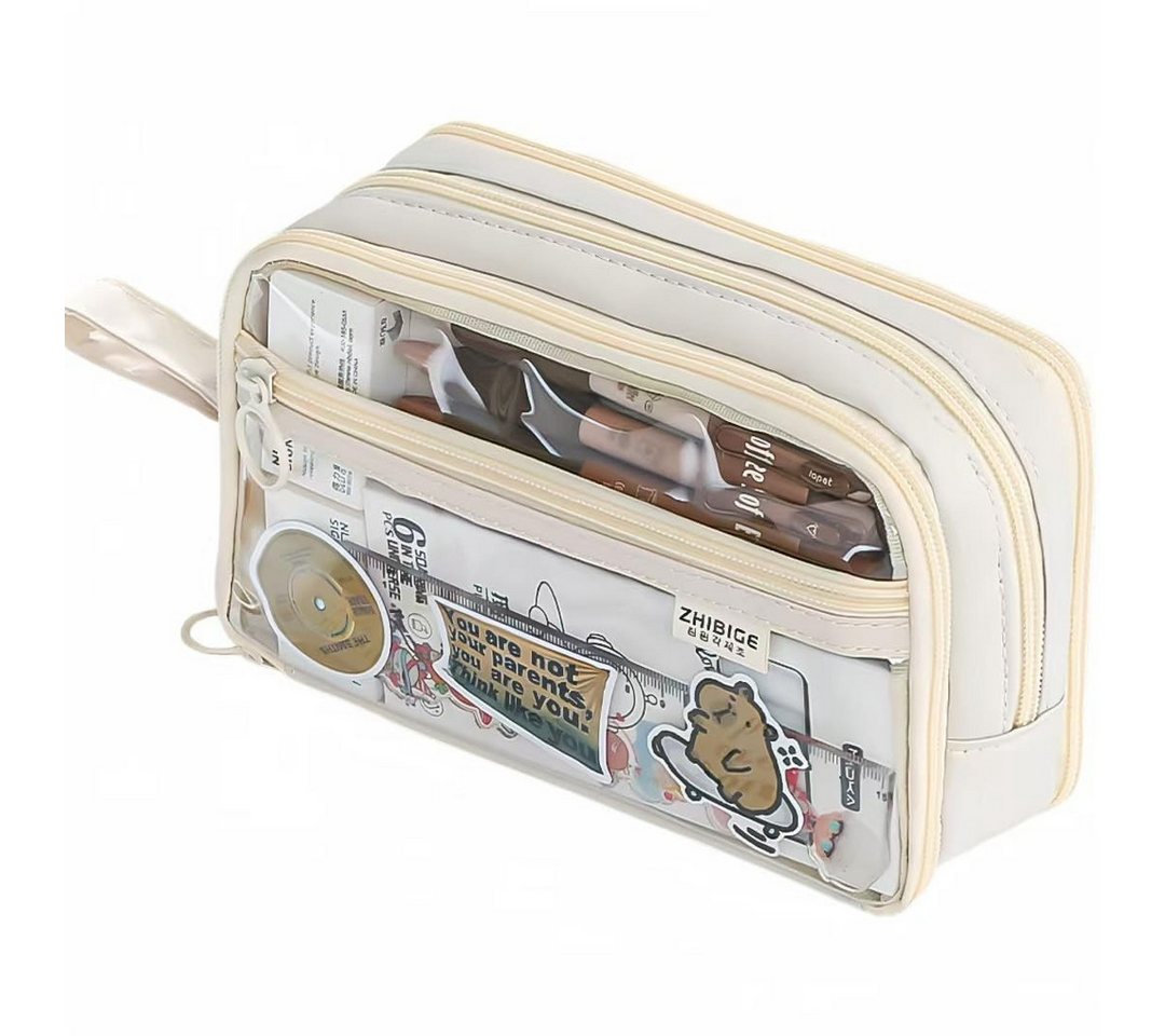 nsihing Federmäppchen kawaii Federmappe mit großer Kapazität, (Mäppchen für Mädchen, Jungen und Erwachsene), ideal für Schule, Hochschule und Büro Bild 4