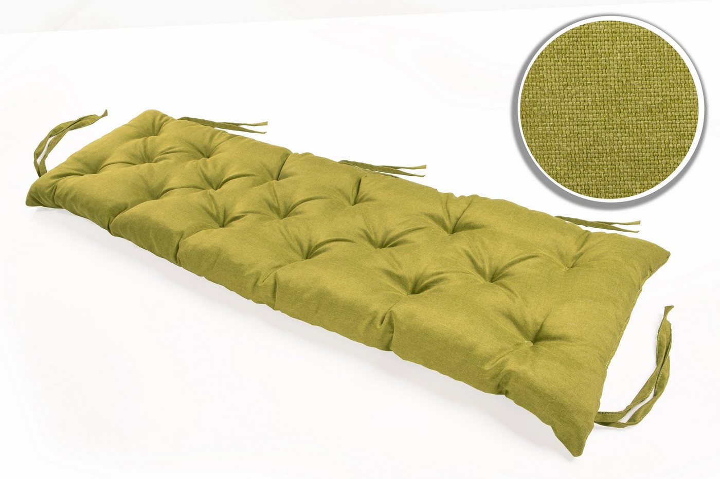 sunnypillow Bankauflage Bankauflage Stuhlkissen viele Farben und Größen zur Auswahl, 180 x 40 cm grün