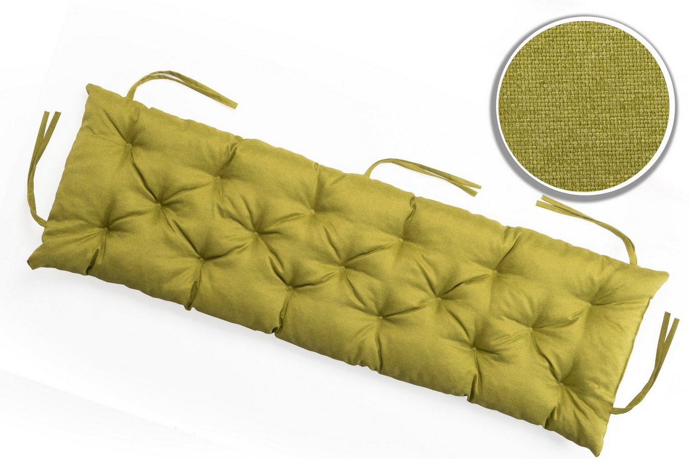 sunnypillow Bankauflage Bankauflage Stuhlkissen viele Farben und Größen zur Auswahl, 180 x 40 cm grün Bild 5