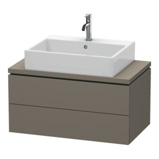 Duravit Waschtischunterschrank Compact L-Cube 82x47,7cm, f Gr s-matt, f Kons, 2 Schub.