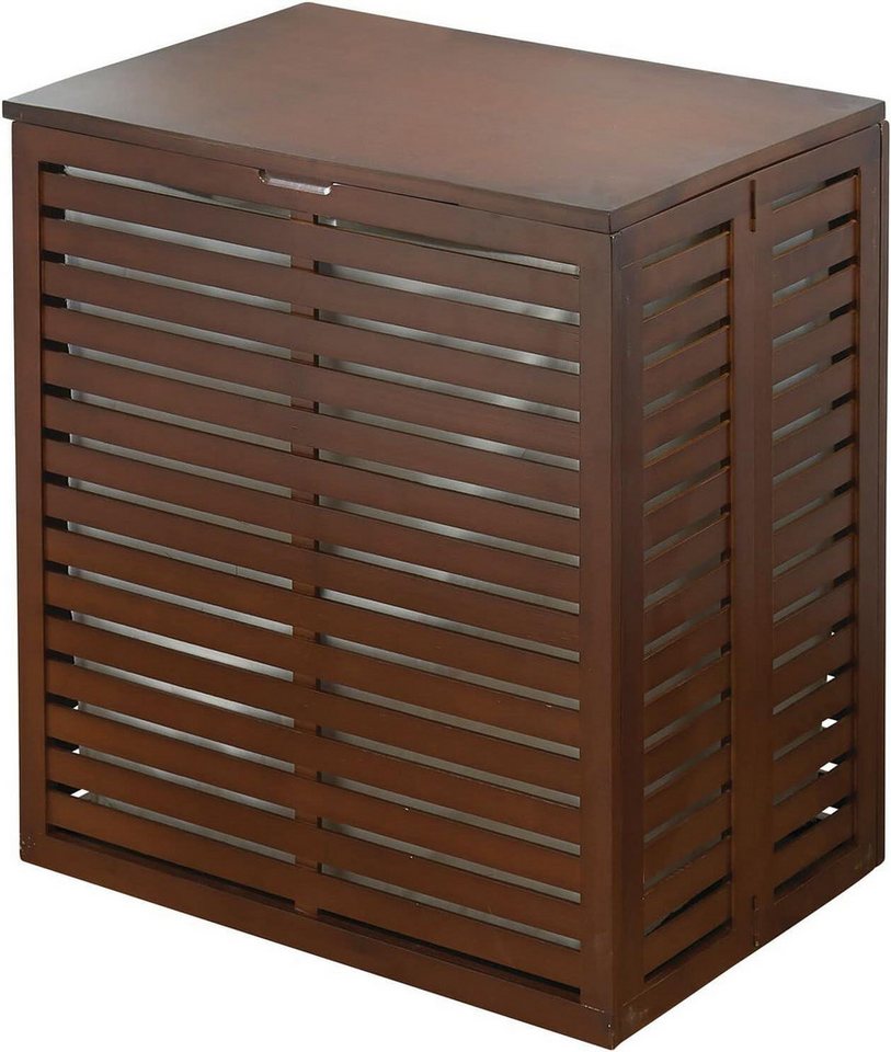 mDesign Badaccessoire-Set mDesign Bambus Wäschesortierer Faltbarer Wäschekorb Dunkelbraun Wäsc Bild 5