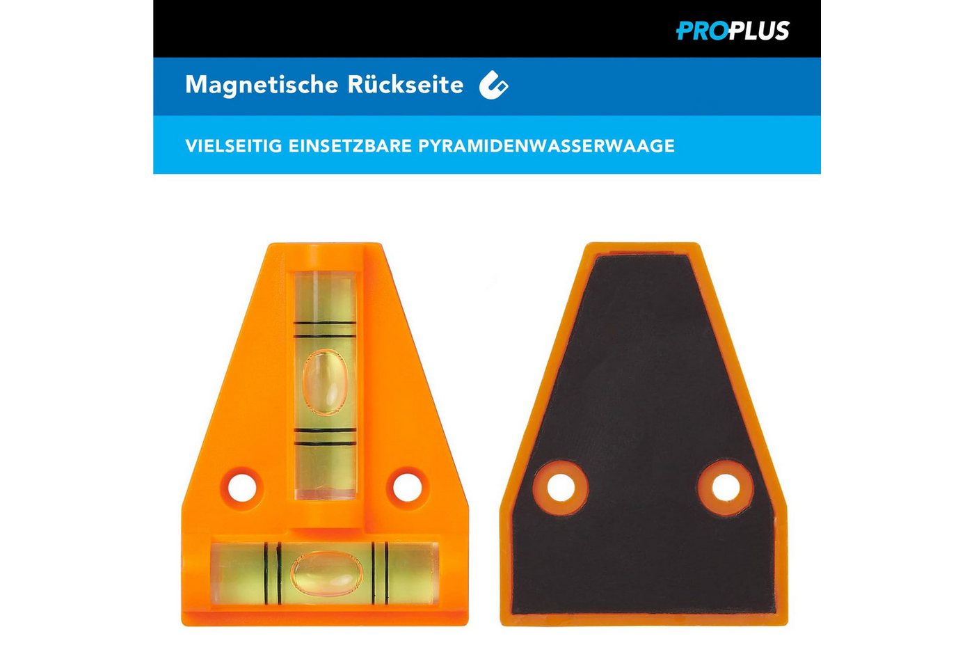 ProPlus Putzeimer Magnetische Wasserwaage für Wohnwagen, Wohnmobil und Caravan, 28 cm, Ideal für präzises Ausrichten und einfache Handhabung