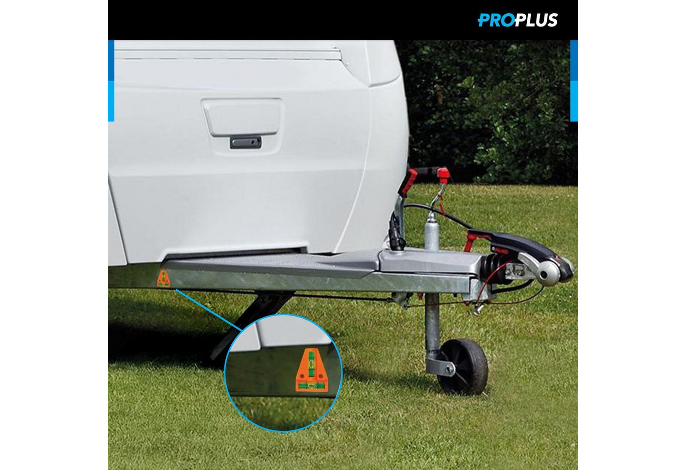 ProPlus Putzeimer Magnetische Wasserwaage für Wohnwagen, Wohnmobil und Caravan, 28 cm, Ideal für präzises Ausrichten und einfache Handhabung Bild 4