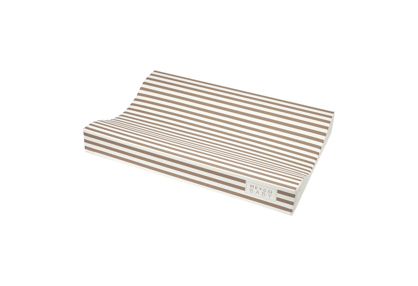 Meyco Baby Wickelauflage Fat Stripe Taupe (1-tlg), 50x70cm Bild 3