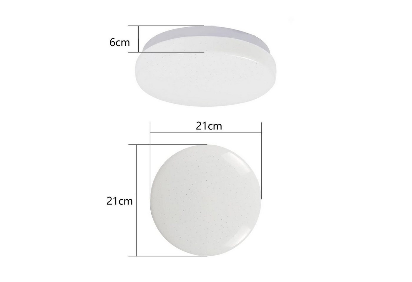 Nettlife LED Deckenleuchte LED Deckenleuchte 15W Fernbedienung 3000K/4000K Warmweiß, LED fest integriert, augenschonend für Baby- und Kinderzimmer Bild 3
