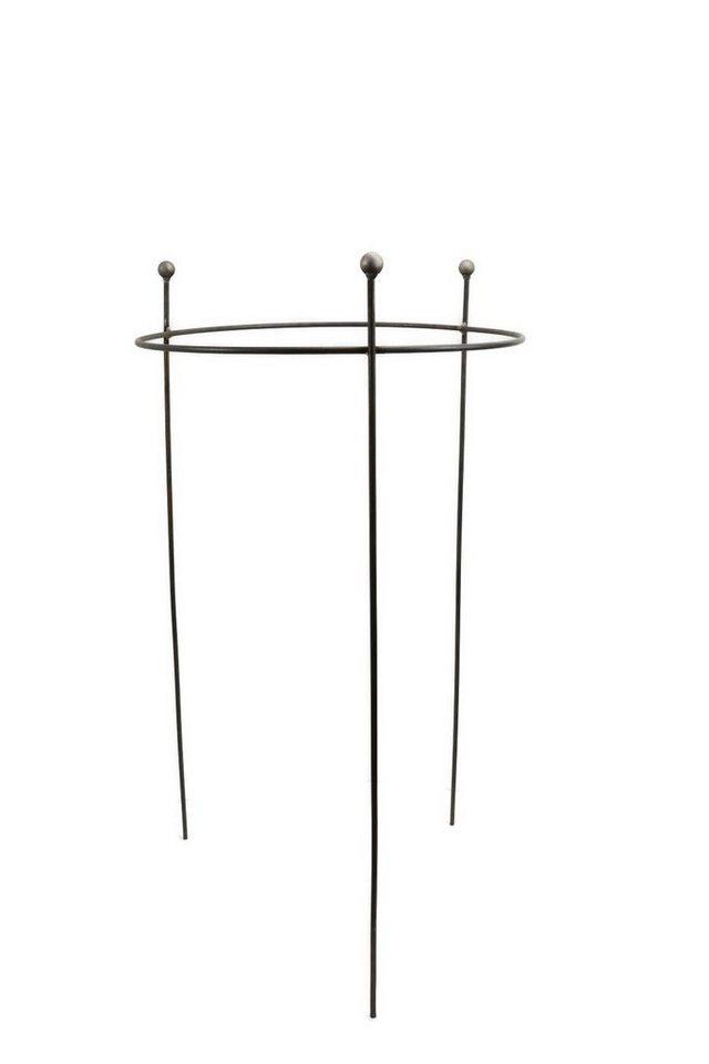Hirsch Terracotta Rankgitter Staudenhalter BODO Kugel rund Ø 50 cm H: 116 cm, massiv - stabil - schön Bild 3