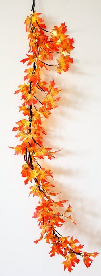 Luna24 simply great ideas... Lichterkette LED Lichterkette Herbst Idylle mit 64 warm weiße LEDs, 64-flammig