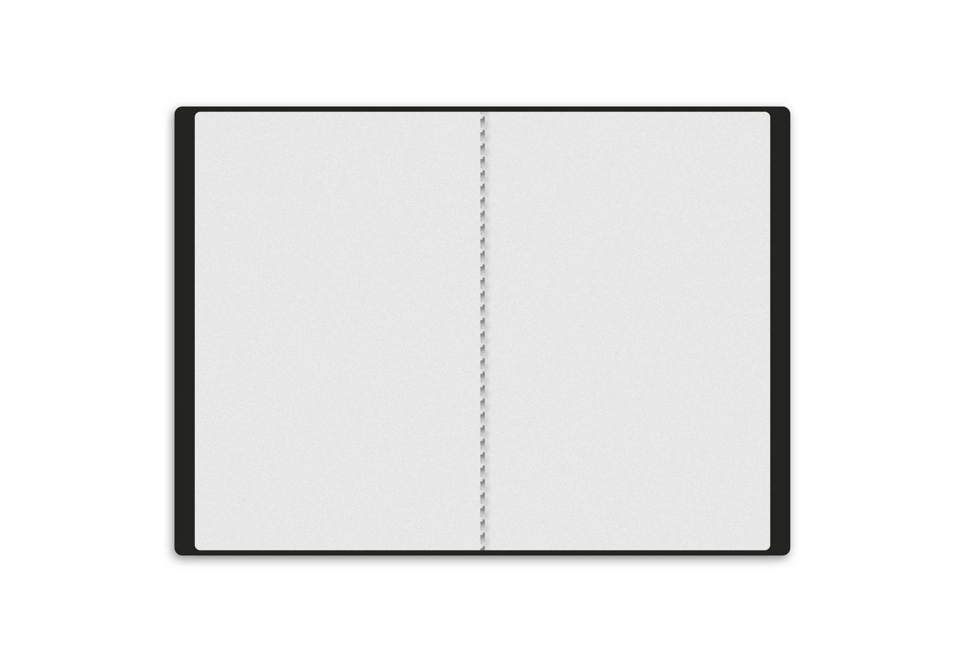 itenga Organisationsmappe itenga Zeugnismappe A4 Kunststoff Sichtbuch schwarz Bild 2