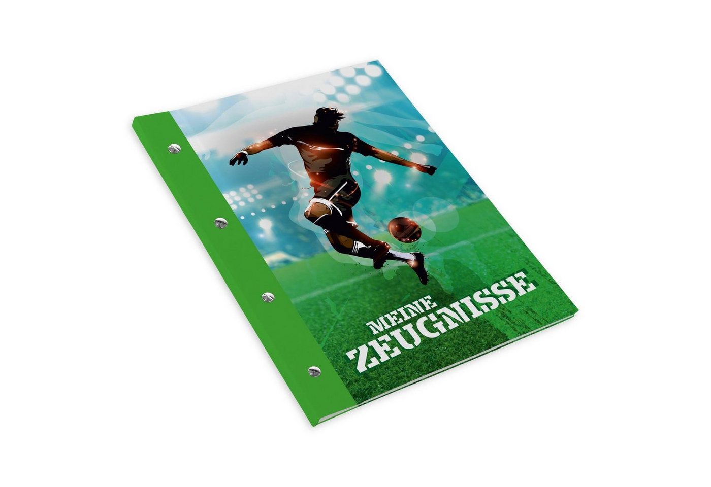 itenga Organisationsmappe itenga Zeugnismappe A4 mit Schraubverschluss Motiv Fußball Bild 4
