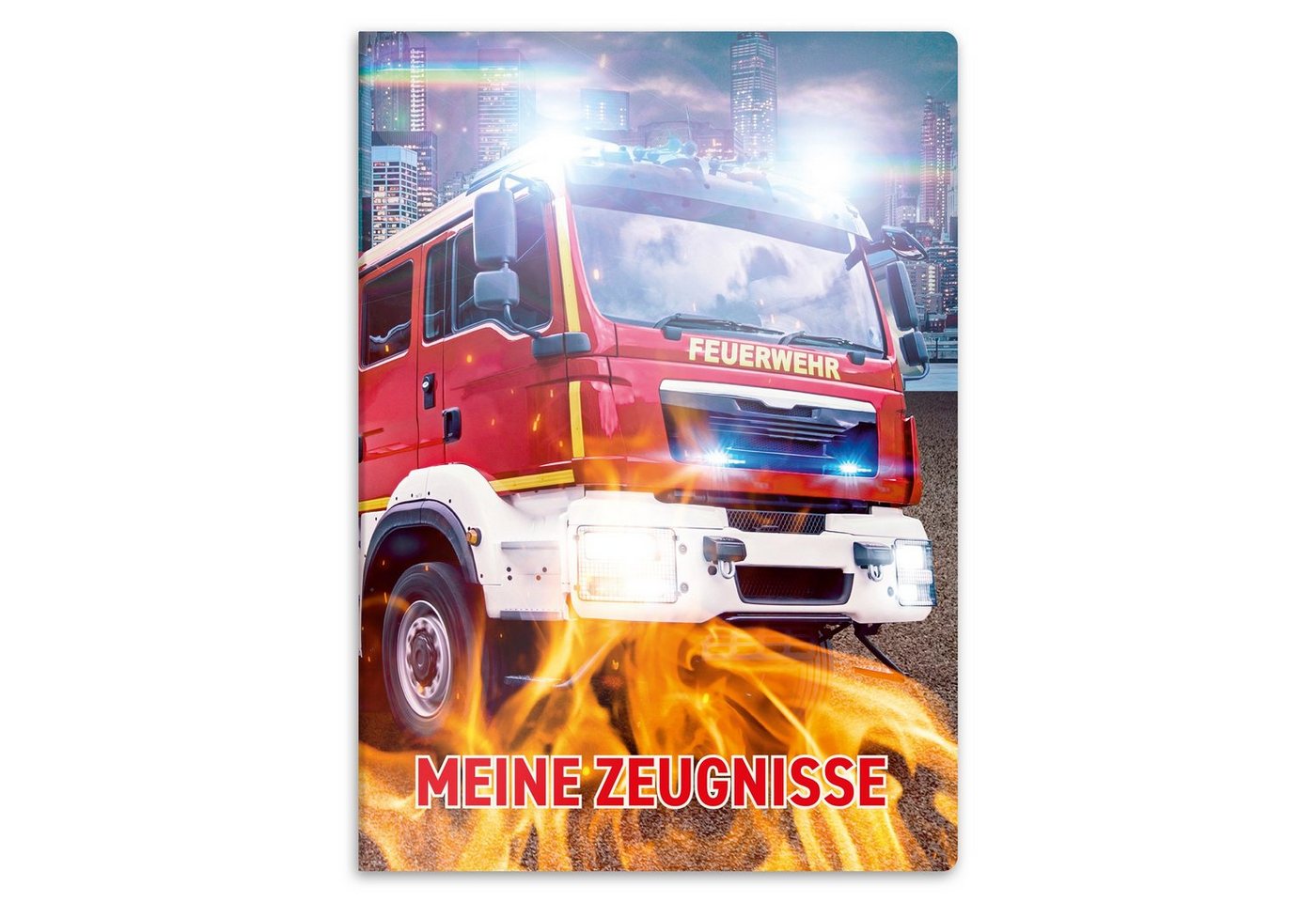 itenga Organisationsmappe itenga Zeugnismappe A4 Kunststoff Sichtbuch Motiv Feuerwehr Bild 3