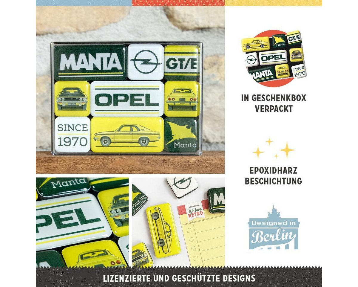 Nostalgic-Art Magnet 9tlg. Magnetset - Opel - Manta Bild 2