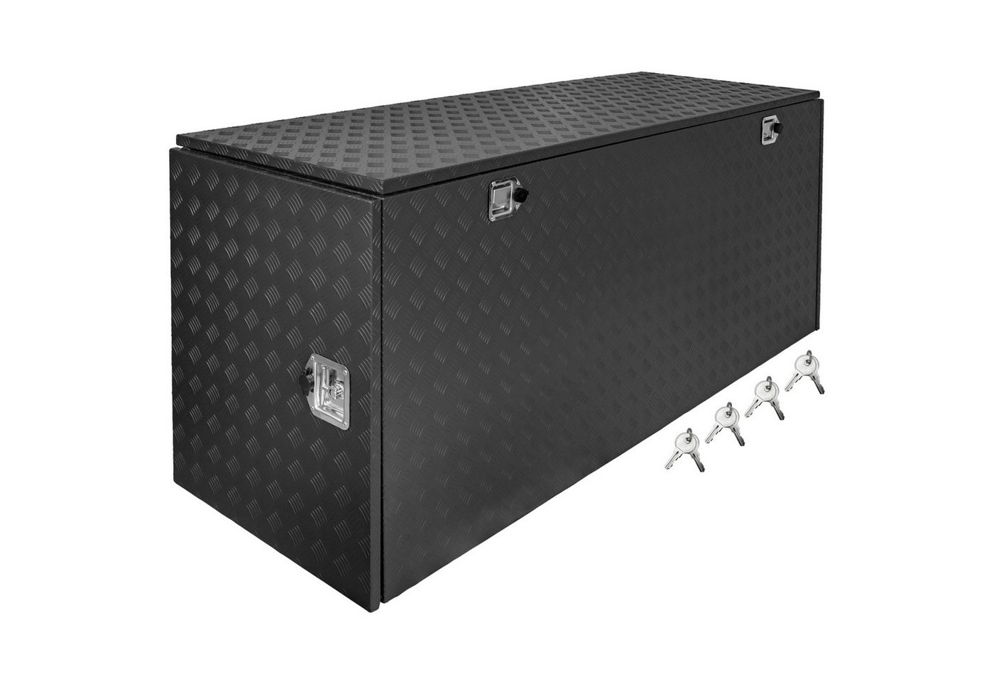 Trucky Anhänger-Deichselbox Truckbox Werkzeugkiste Anhängerbox Schwarz Alubox Deichselbox P900 Bild 2