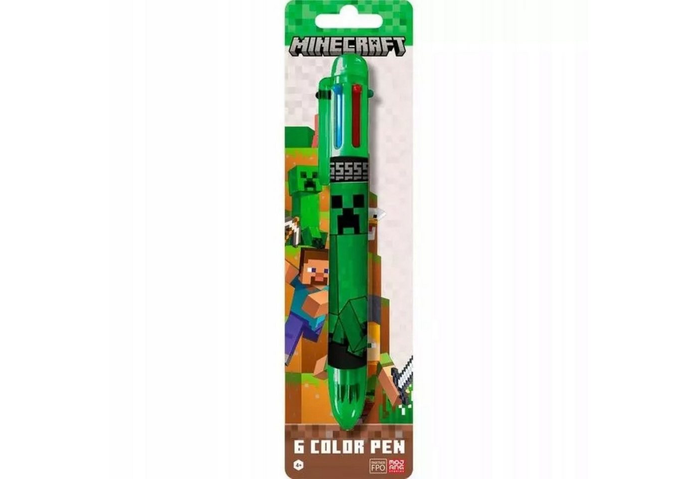 Minecraft Bleistift Minecraft 6-Farben-Stift – ideal für Schule & Kreativität junger Fans!