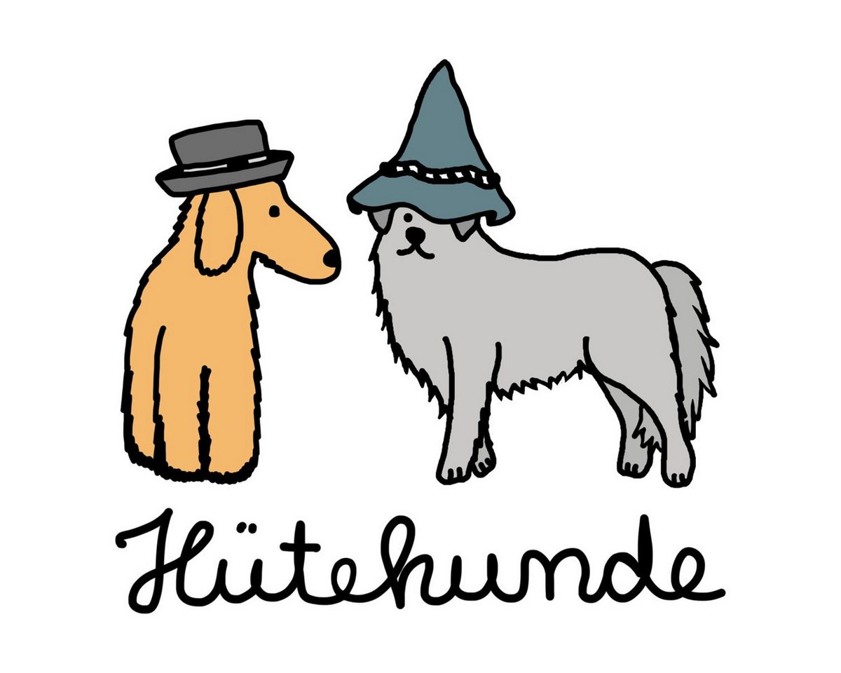 Spreadshirt Aufkleber Hütehunde Hunde Wortspiel Sticker Aufkleber Bild 2