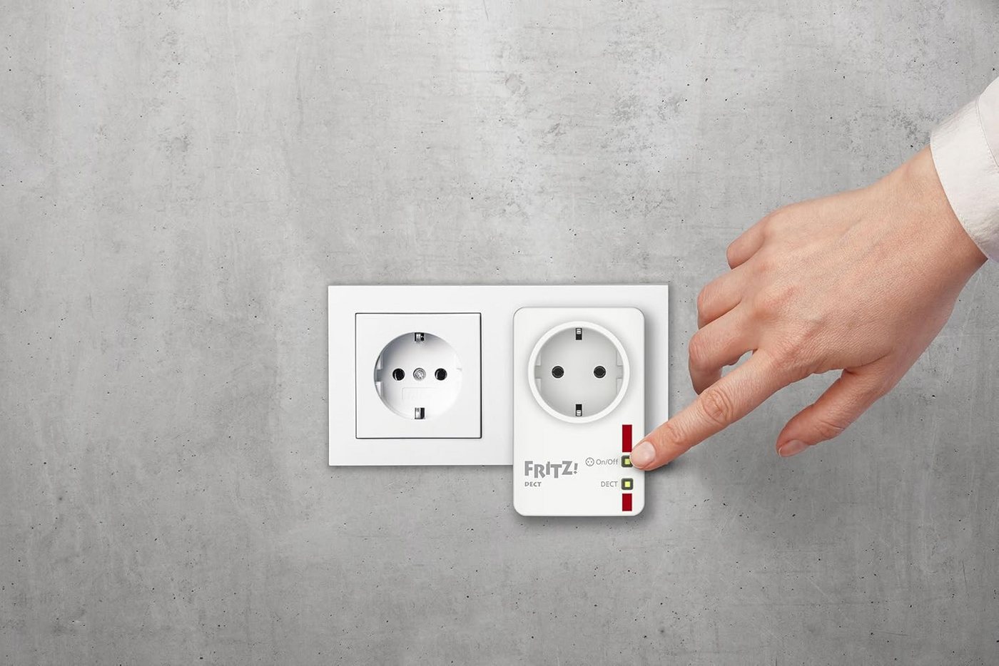 Fritz! Steckdose FRITZ!DECT 200 Smart Home intelligente Steckdose, Steuerung per PC, Notebook, FRITZ!Fon, Smartphone oder Tablet Bild 2