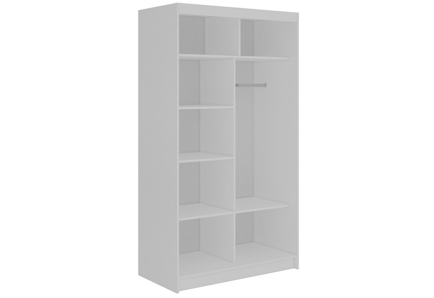 MKS MÖBEL Schiebetürenschrank GRECJA 120 (Set, Schwebetürenschrank mit Spiegel, Kleiderstange, Ganzkörperspiegel) Spiegelschrank 120 cm, Kleiderschrank mit/ohne Schubladen Bild 5