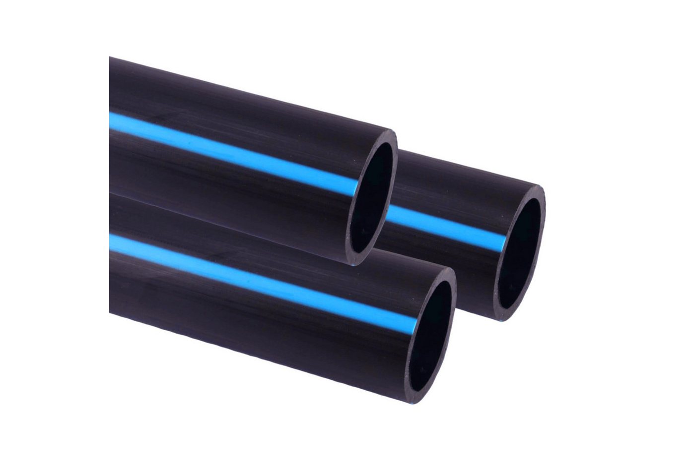 STEMAX-Wassertechnik PE-Rohr PE Rohr 1m Stange 20 25 32 40 50 mm Verlegrohr Wasserleitung Leitung, PE-Rohr, 25 mm, DVGW zertifiziert, UV-beständig, PN16, langlebiges PE80 Rohr