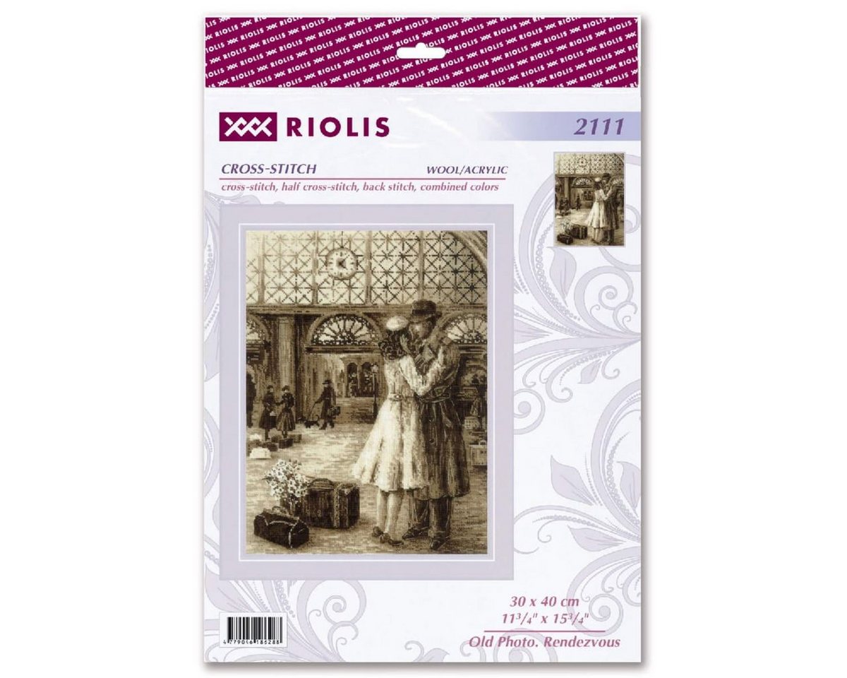 Riolis Kreativset Riolis Kreuzstich Set "Altes Foto. Rendezvous", Zählmuster, 30x40cm, (embroidery kit by Marussia)