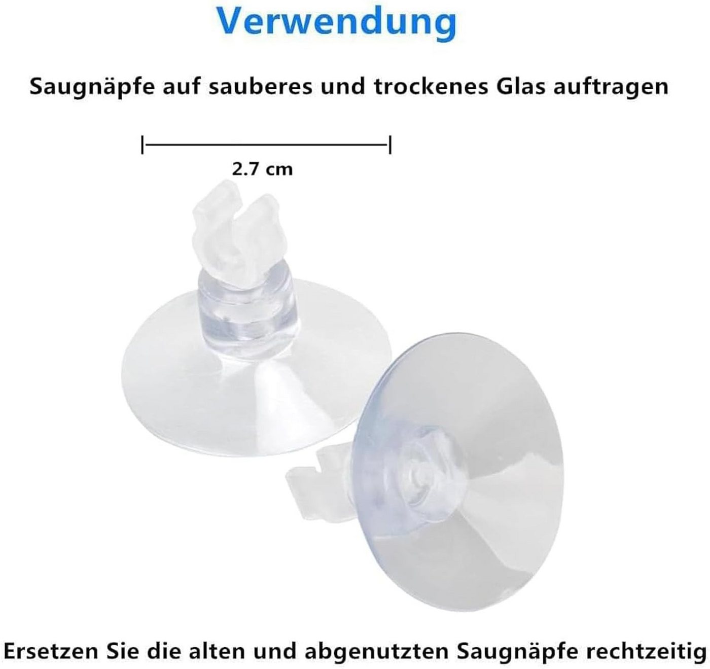 FELIXLEO Saugnapfträger 30 Stück Aquarium Saugnapf Clips, Aquarium Saugnapf Halter