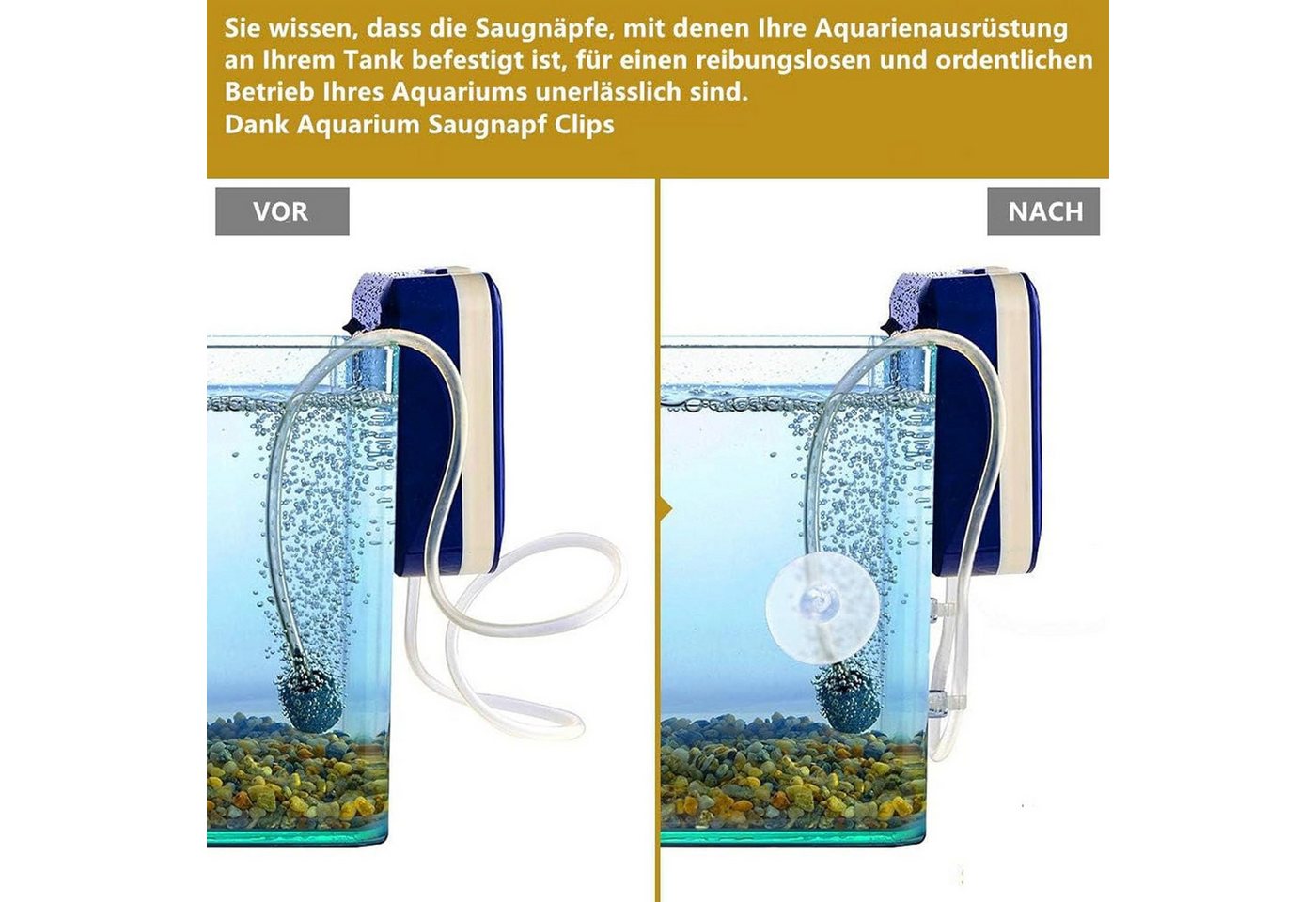 FELIXLEO Saugnapfträger 30 Stück Aquarium Saugnapf Clips, Aquarium Saugnapf Halter Bild 5