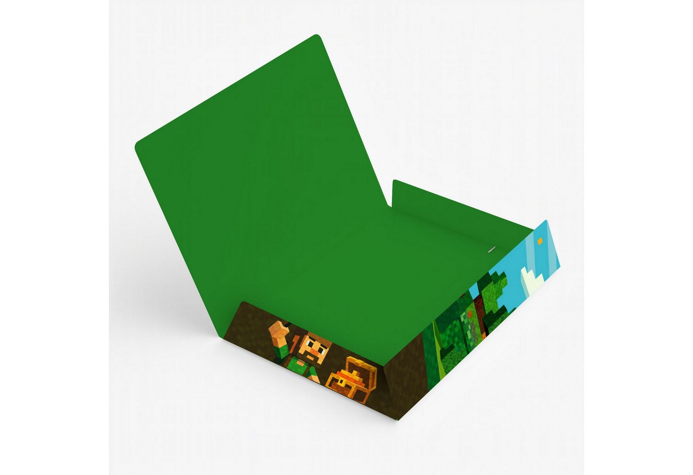itenga Organisationsmappe itenga Gummizugmappe Sammelmappe Zeichenmappe A4 Karton Motiv Blockgam Bild 2