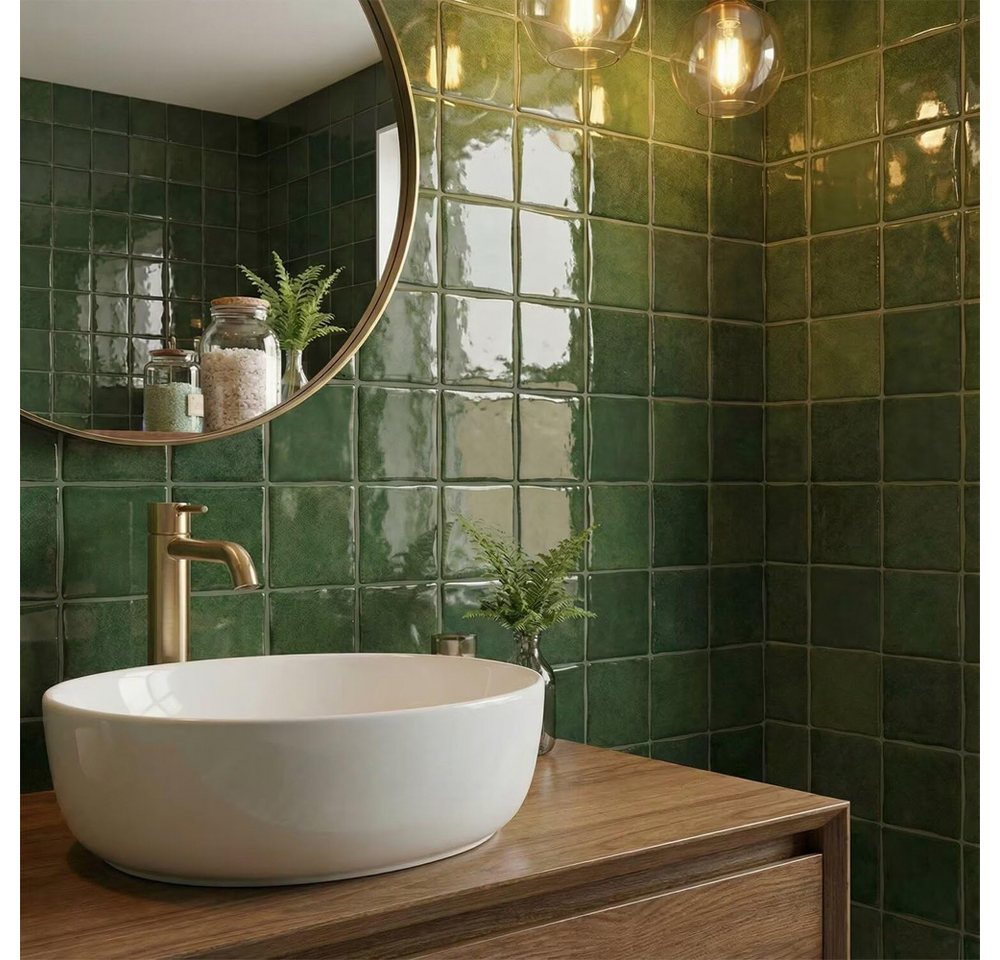 Diwzbyn Fliesenaufkleber selbstklebende 3D Wandfliesenaufkleber zum Abziehen und Aufkleben (24 St), wasserdichter Spritzschutz, Küchen und Badezimmer, 24 Stück Bild 4