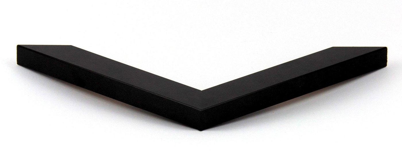 Einzelrahmen Bilderrahmen Bern, (1 Stück), 36x49 cm, Schwarz Matt, MDF Bild 2