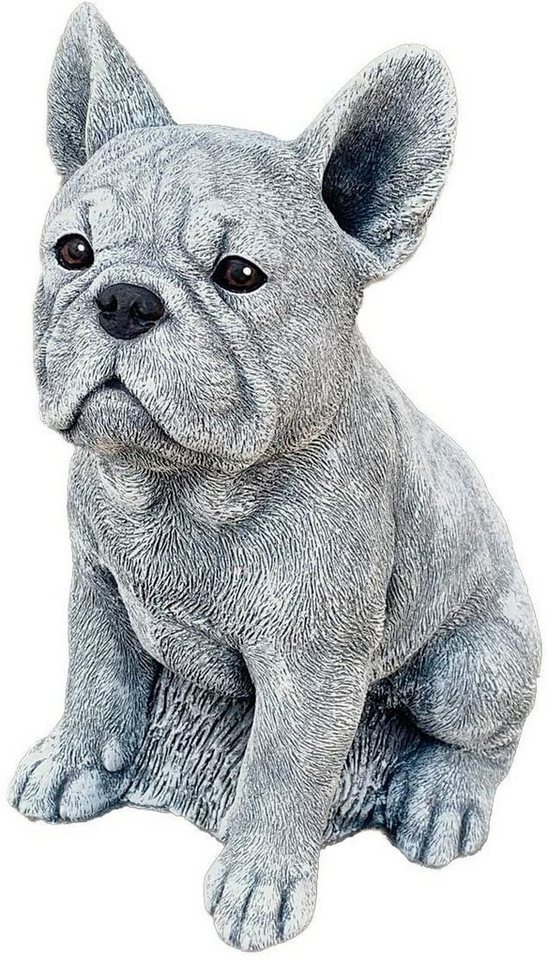 Stone and Style Gartenfigur Frostfeste Steinfigur Französische Bulldogge Frenchie groß Bild 5