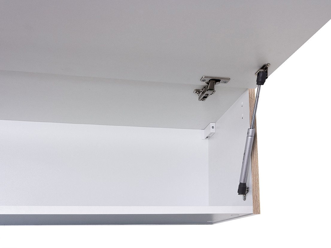 Flex-Well Kurzhängeschrank Kurzhängeschrank Küche - 100 cm breit - Kaschmir Glanz, mit Klapptür – Bild 3