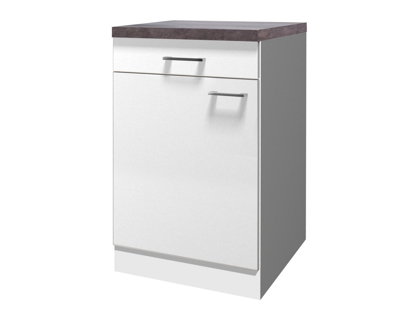 Flex-Well Unterschrank Küchenunterschrank - 50 cm breit - Weiß – Toska Bild 2