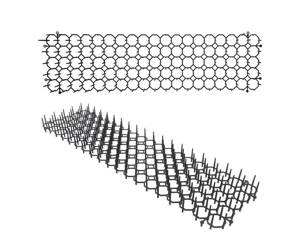 varivendo Marder-Schutzgitter 4 x Tier Abwehrmatte (8 Stück), 50x13x3 cm, Set, 8-St., Tier-Abwehrmatten, Tierabwehr Katzenabwehr Dornengitter Marderabwehr Tierschreck Bild 4
