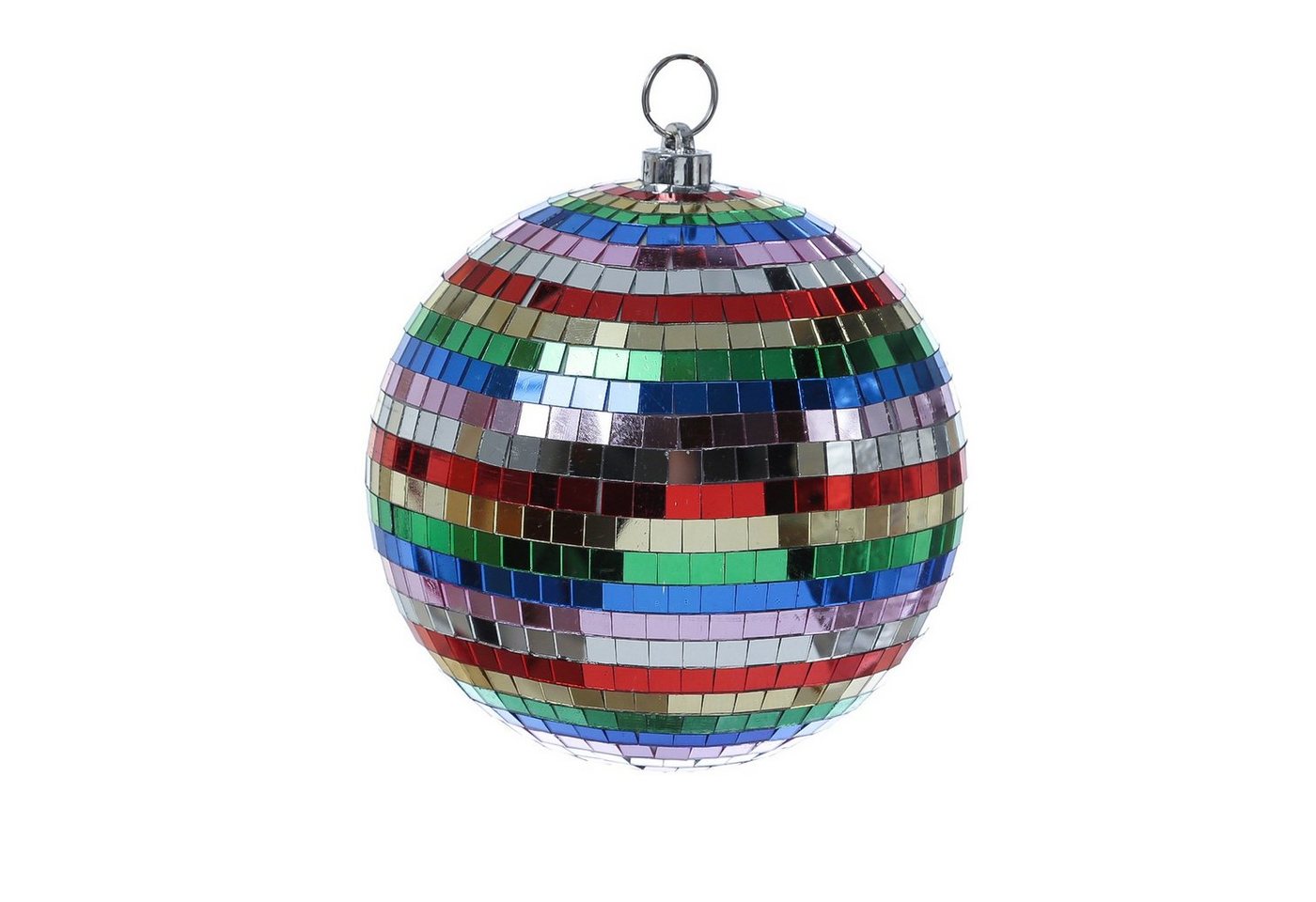 SATISFIRE Discolicht Spiegelkugel 20cm mehrfarbig Discokugel Mirrorball Party Disko Deko