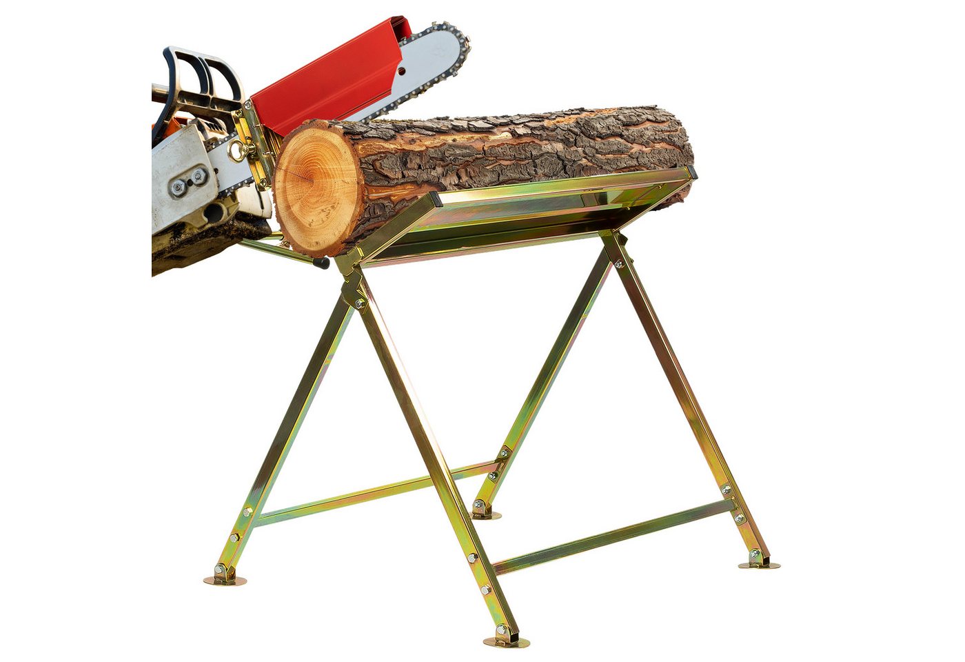 Grafner Sägebock Sägebock für Kettensäge bis 120 kg SB10772, 20,00 cm max. Stammdurchmesser, Tragkraft 120 kg, ca. Höhe 70 cm x Tiefe 77,5 cm Bild 3