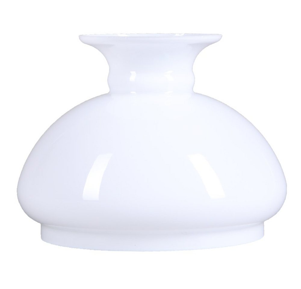 Home4Living Lampenschirm Petroleumglas weiß Lampenglas Ersatzglas Vestaschirm Ø 124mm, Dekorativ