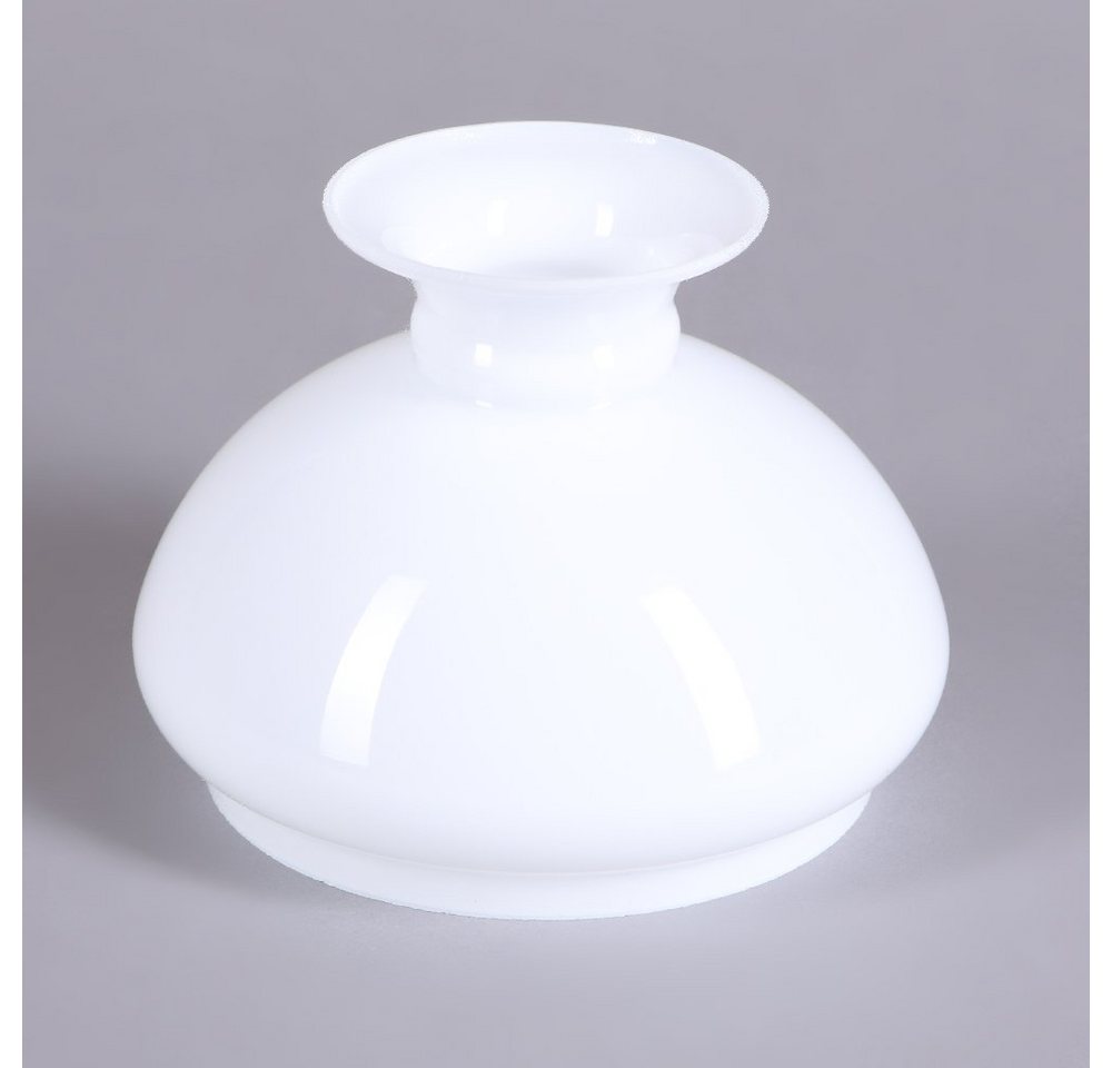 Home4Living Lampenschirm Petroleumglas weiß Lampenglas Ersatzglas Vestaschirm Ø 124mm, Dekorativ Bild 2