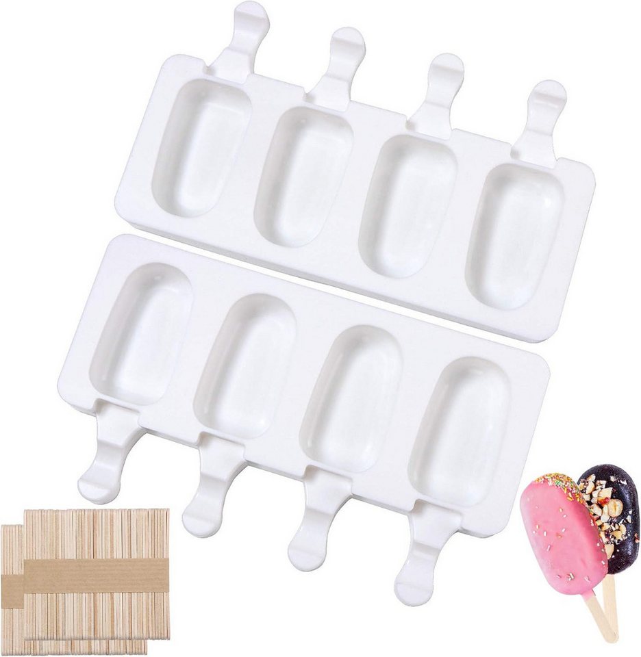 FELIXLEO Silikonform Eisformen Silikon Stieleisformen Eis am Stiel Form Set, (1-tlg) Bild 2