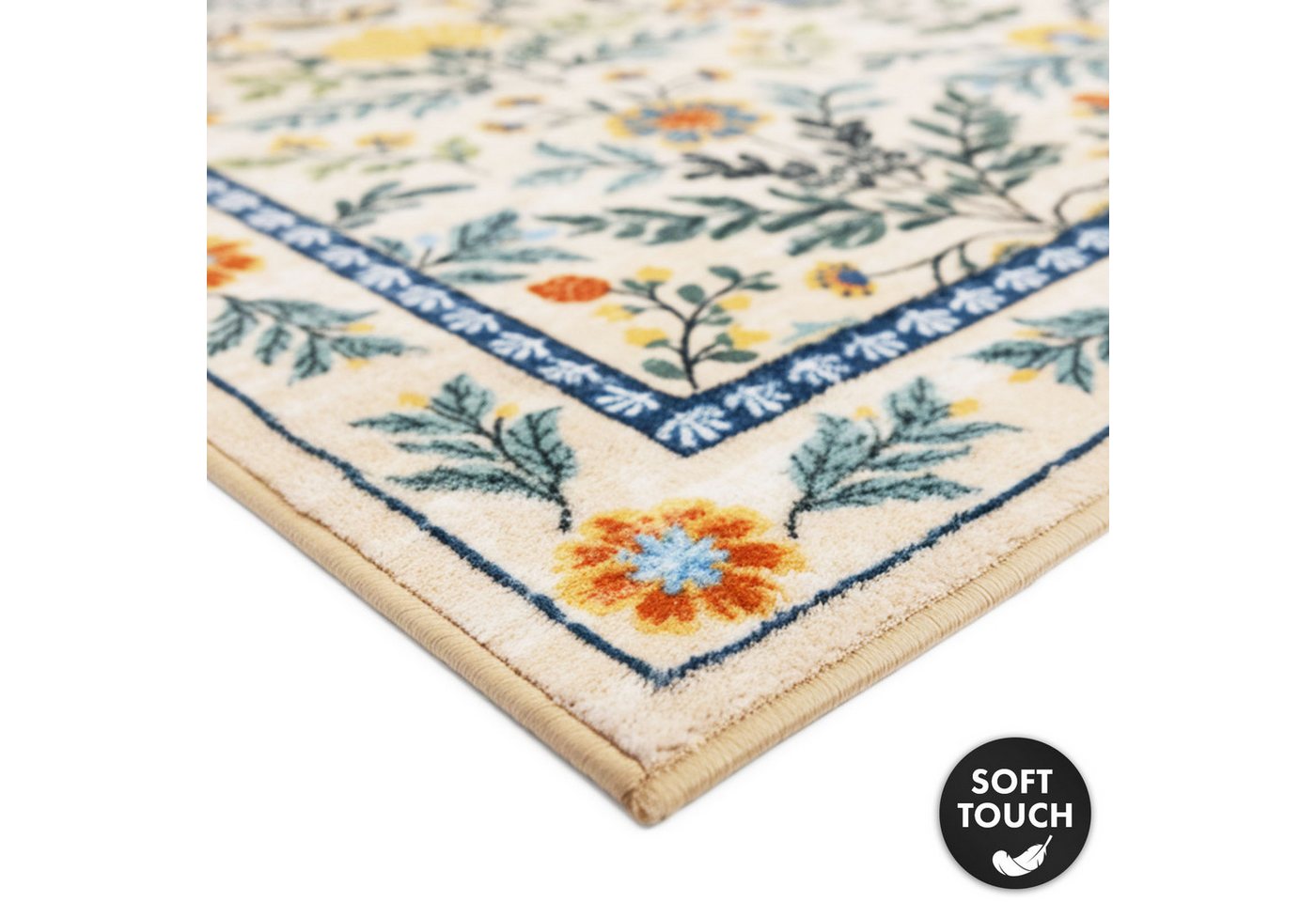 Floordirekt Orientteppich Orientalis klassischer orientalischer Wohnteppich mit Blumenmuster, rechteckig, rutschfest, pflegeleicht & strapazierfähig, angenehm sanfte Oberfläche Bild 5