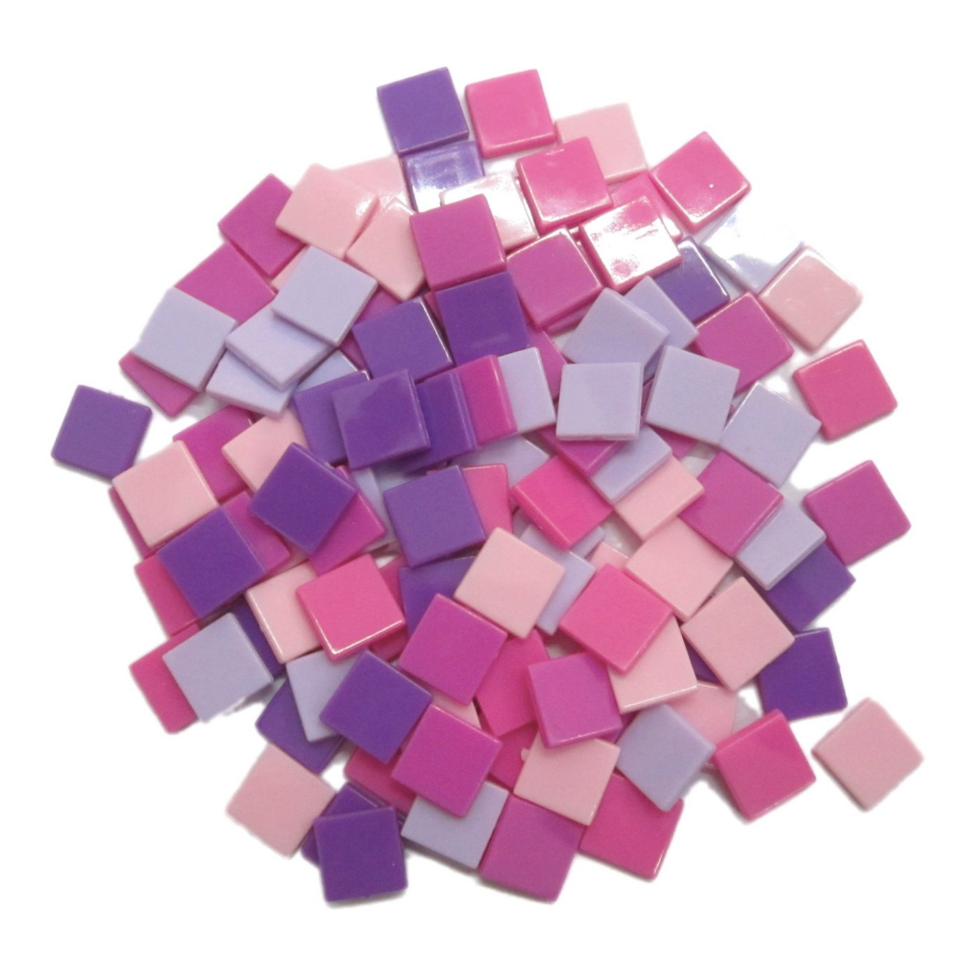 Armena Mosaikfliesen Acrylstein Acrylmosaikfliesen 10 x 10 mm 70g/Box Farbenmischung, Acryl 1x1, Rose und Lila mixes