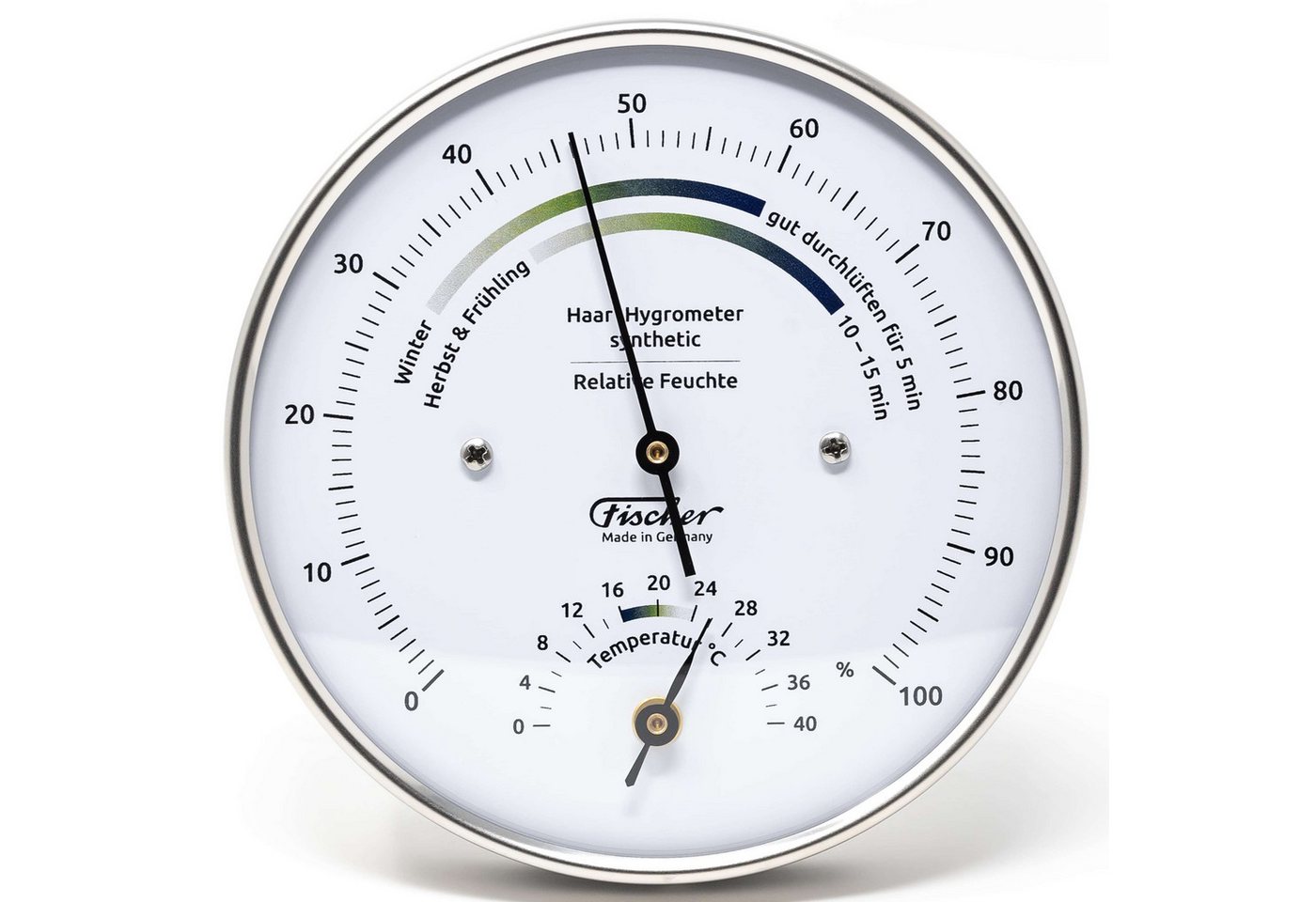 Fischer Klimamesser Fischer 122.01HT Wohnklima-Hygrometer mit Thermometer Made in Germany Bild 3