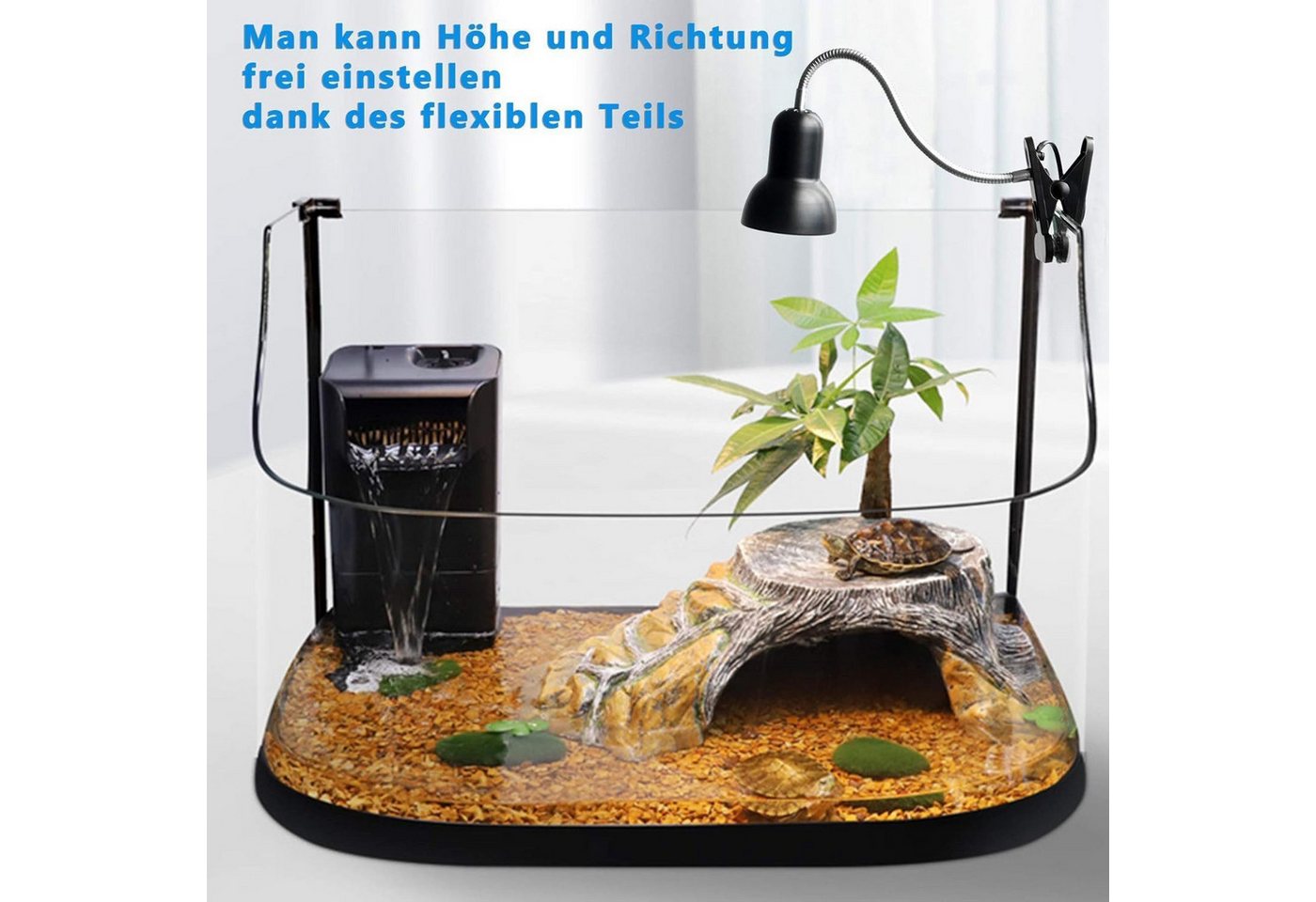 FELIXLEO Infrarot-Wärmestrahler Schildkröten-Wärmelampe Reptilien-Terrarium-Lampe 25 W 50 W, 2-tlg. Bild 2