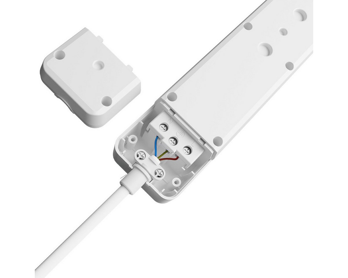 Braytron Mehrfachsteckdose 3-6 Fach mit/ohne Kabel Kindersicherung Steckdosenleiste 4-fach (Kindersicherung), Kindersicherung, Wandhalterung, konfigurierbar, Schalter
