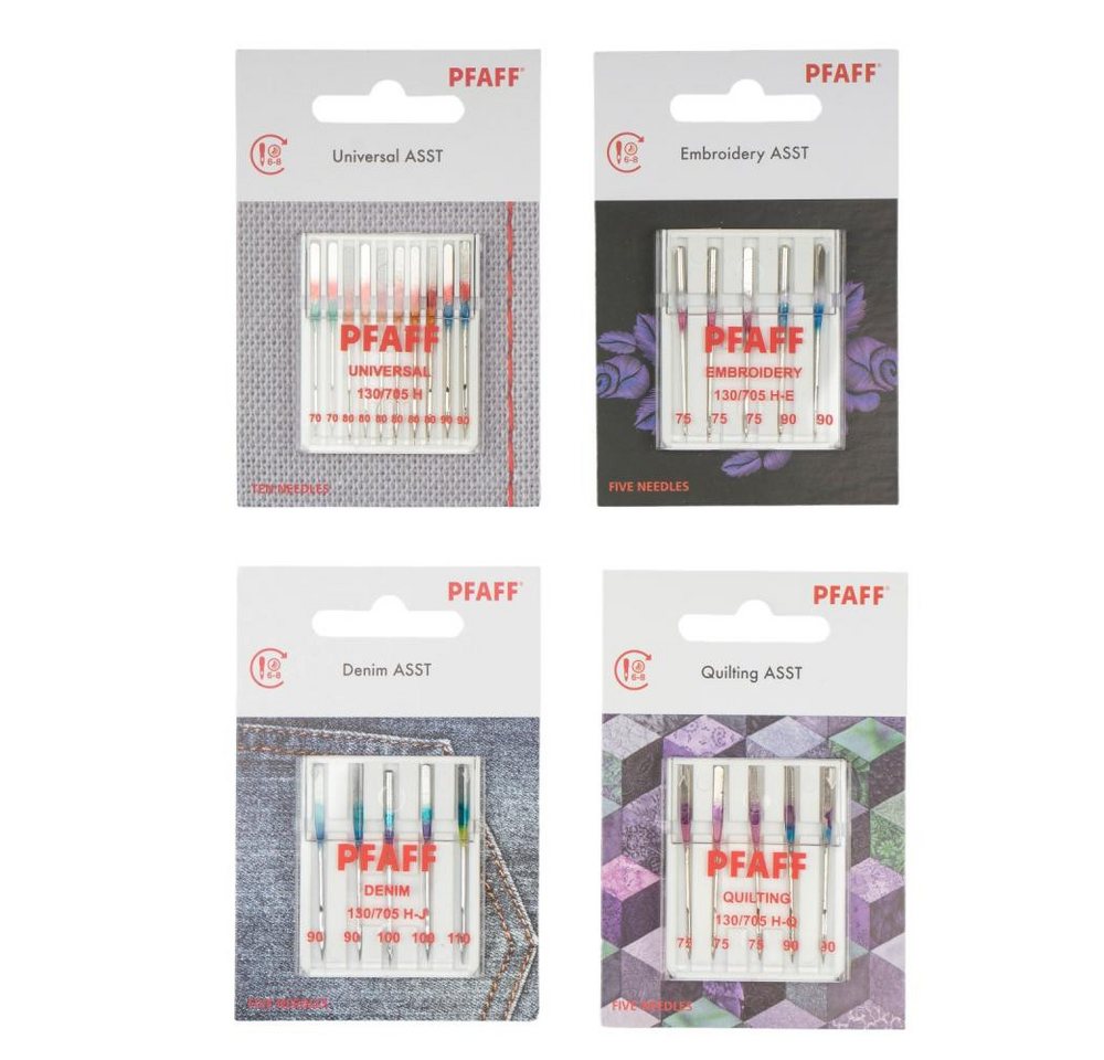 PFAFF Nähmaschinennadeln - Sortiment 4er - Universal- / Quilting- / Jeans- / Sticknadeln Bild 2