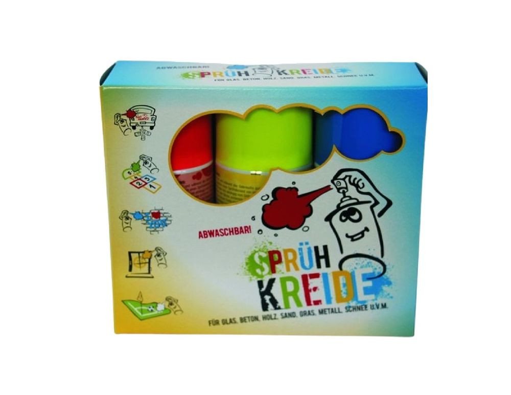 Elliot Kreidefarbe Sprühkreide - 3er SET, (rot, grün, weiß)
